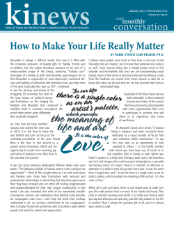 ki news How to Make Your Life Really Matter conversation