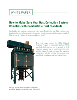 How to Make Sure Your Dust Collection System WHITE PAPER