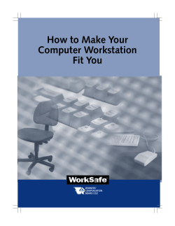 How to Make Your Computer Workstation Fit You 1