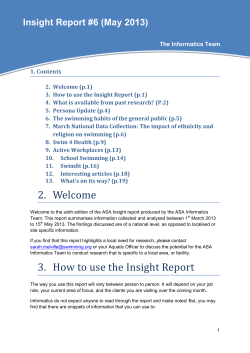 Insight Report #6 (May 2013)