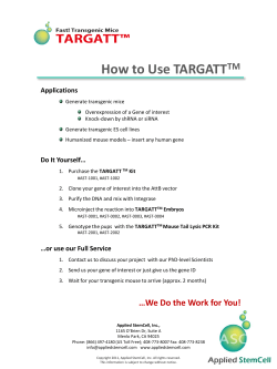 How to Use TARGATT TM Applications