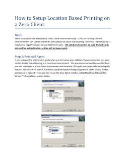 How to Setup Location Based Printing on a Zero Client. Note: