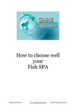 How to choose well your Fish SPA