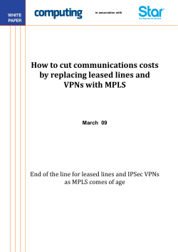 How to cut communications costs by replacing leased lines and