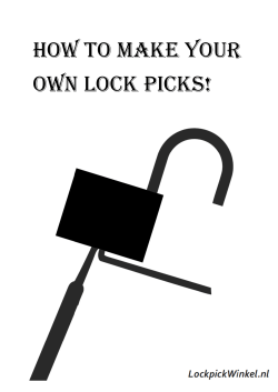 How to Make your own lock picks!