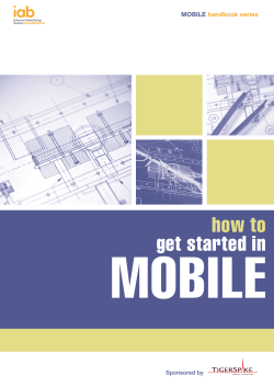 MOBILE how to  get started in