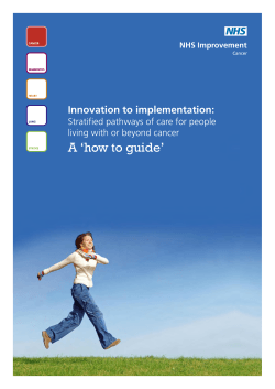 A ‘how to guide’ NHS Innovation to implementation: