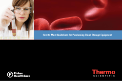 How to Meet Guidelines for Purchasing Blood Storage Equipment