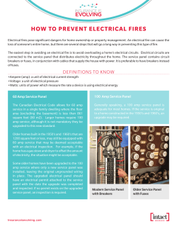 HOW TO PREVENT ELECTRICAL FIRES