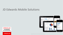 JD Edwards Mobile Solutions