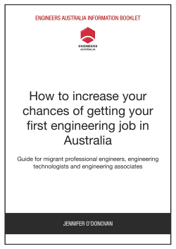 How to increase your chances of getting your first engineering job in Australia