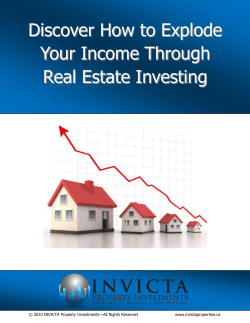 Discover How to Explode Your Income Through Real Estate Investing