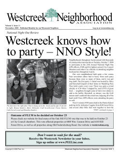 Westcreek  Neighborhood W N estcreek