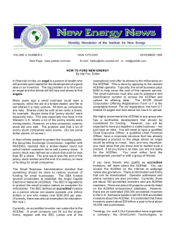VOLUME 6, NUMBER 6 ISSN 1075-0045 NOVEMBER 1998 Web Page: www.padrak.com/ine/