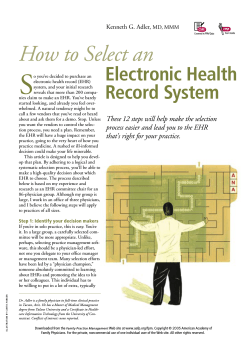 S How to Select an Electronic Health