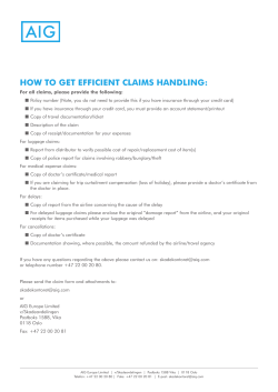 HOW TO GET EFFICIENT CLAIMS HANDLING: