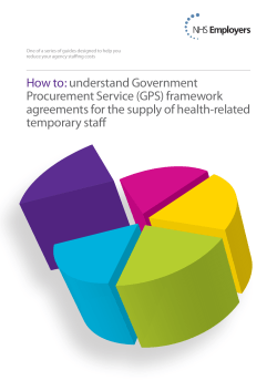 How to: understand Government Procurement Service (GPS) framework