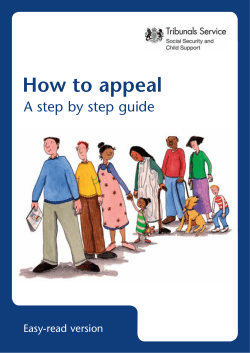 How to appeal A step by step guide Easy-read version