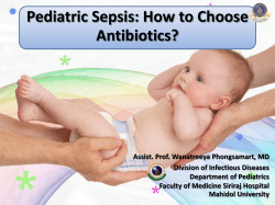 Pediatric Sepsis: How to Choose Antibiotics?