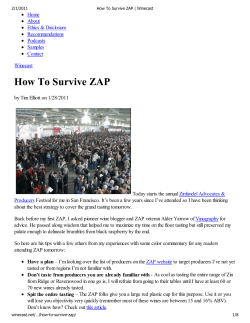 How To Survive ZAP