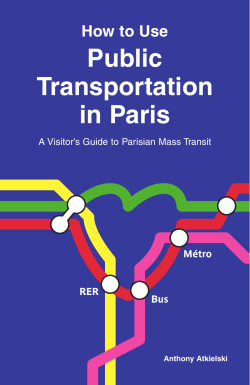 Public Transportation in Paris How to Use