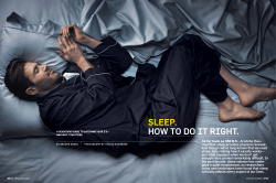 SLEEP. HOW TO DO IT RIGHT.