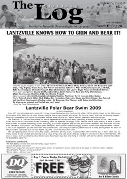 LANTZVILLE KNOWS HOW TO GRIN AND BEAR IT!