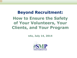 Beyond Recruitment: How to Ensure the Safety of Your Volunteers, Your