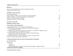 TABLE OF CONTENTS PREFACE INTRODUCTORY SECTION
