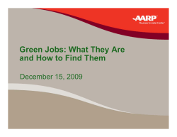 Green Jobs: What They Are and How to Find Them