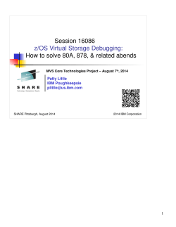 Session 16086  How to solve 80A, 878, &amp; related abends