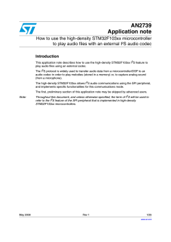 AN2739 Application note