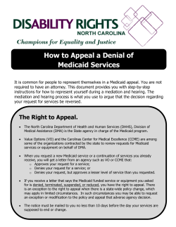 How to Appeal a Denial of Medicaid Services