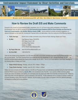How to Review the Draft EIS and Make Comments