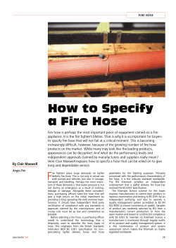 How to Specify a Fire Hose