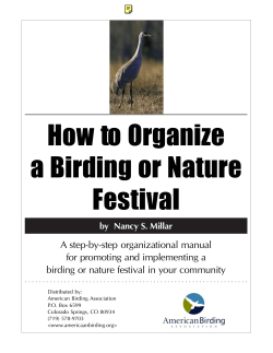 How to Organize a Birding or Nature Festival