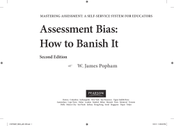 Assessment Bias: How to Banish It W. James Popham Second Edition