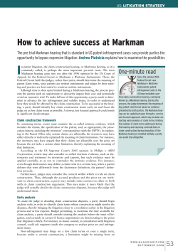 How to achieve success at Markman