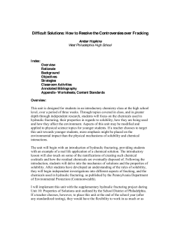 Difficult Solutions: How to Resolve the Controversies over Fracking