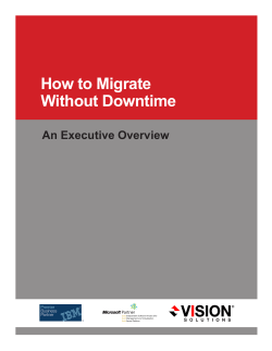 How to Migrate Without Downtime An Executive Overview Header Title