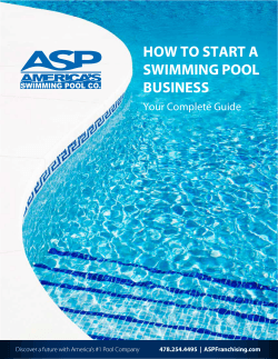 HOW TO START A SWIMMING POOL BUSINESS