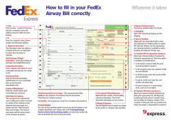 How to fill in your FedEx Airway Bill correctly Whatever it takes
