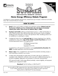 2005 Home Energy Efficiency Rebate Program LOOK Inside!