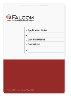 Application Notes CAN FMS/J1939 CAN OBD-II Version: 1.0.0; Created: Tuesday 7 August 2012