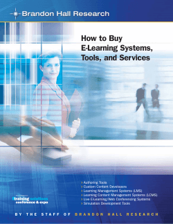 How to Buy E-Learning Systems, Tools, and Services ›