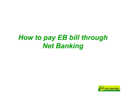 How to pay EB bill through Net Banking