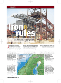Iron rules U New ideas in where and how to mine and