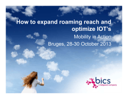 How to expand roaming reach and optimize IOT’s Mobility in Action
