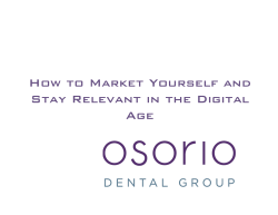 How to Market Yourself and ! Stay Relevant in the Digital Age!