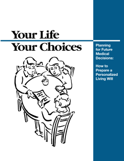 Your Life Your Choices Planning for Future